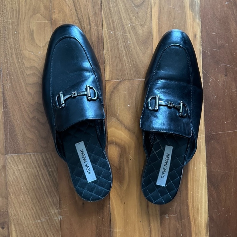 Steve Madden Dazling black leather mules - well taken care of - Picture 2 of 3